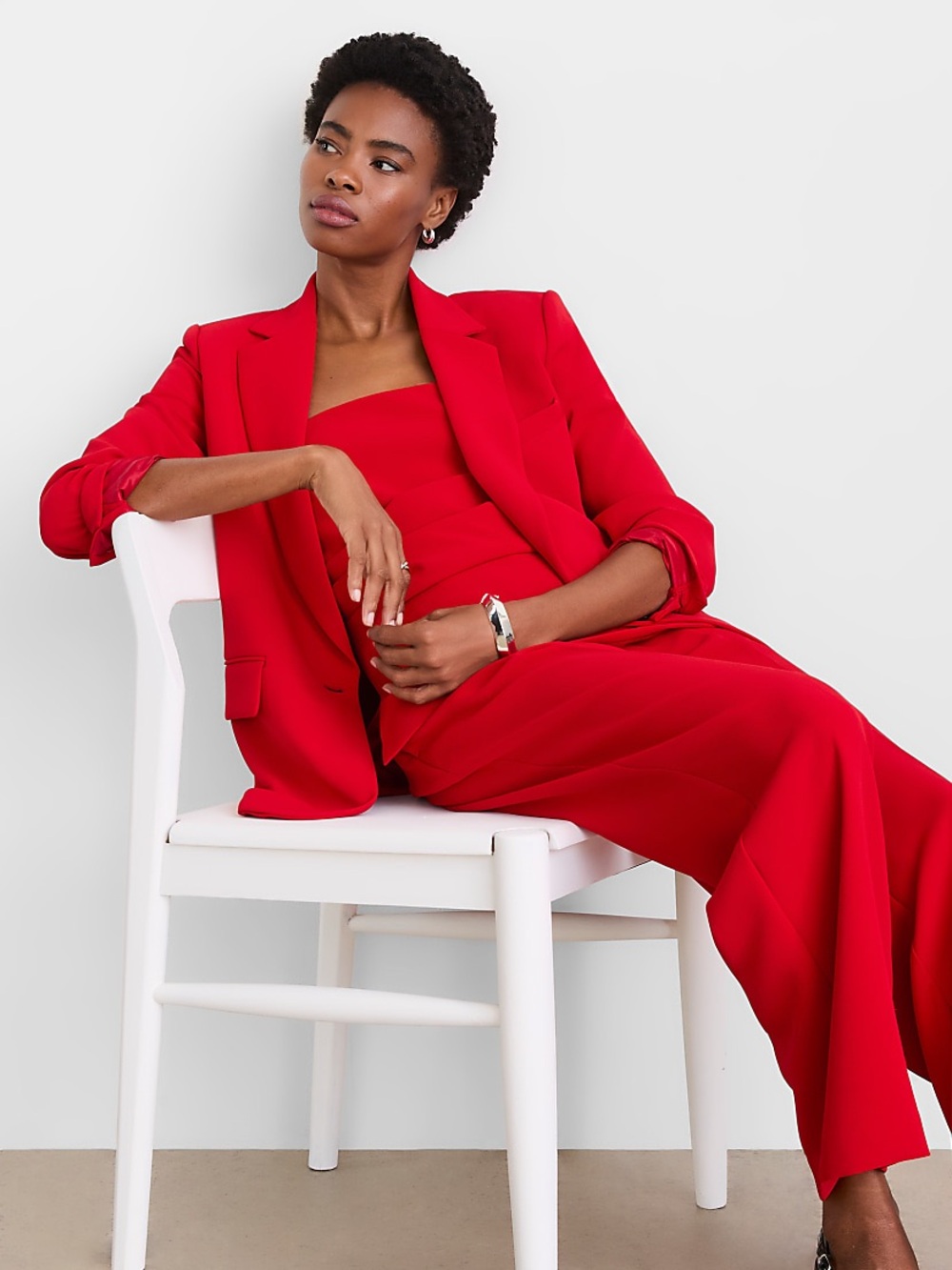 LOFT Versa Relaxed Red Blazer